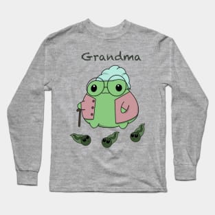 Granny Froggy with Tadpoles Long Sleeve T-Shirt